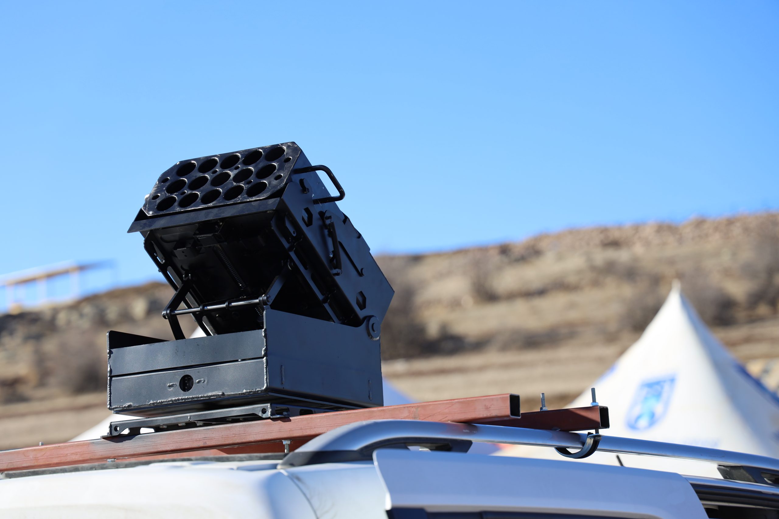 NR-GLM 40-38-37 MM Smoke Launcher is designed to meet the demanding requirements of law enforcement and defense agencies. It's a versatile and effective tool for managing crowd situations and conducting tactical operations. The system's joystick-controlled angle and direction capabilities enable law enforcement and defense personnel to quickly and easily modify the trajectory of the smoke grenades for maximum effectiveness.