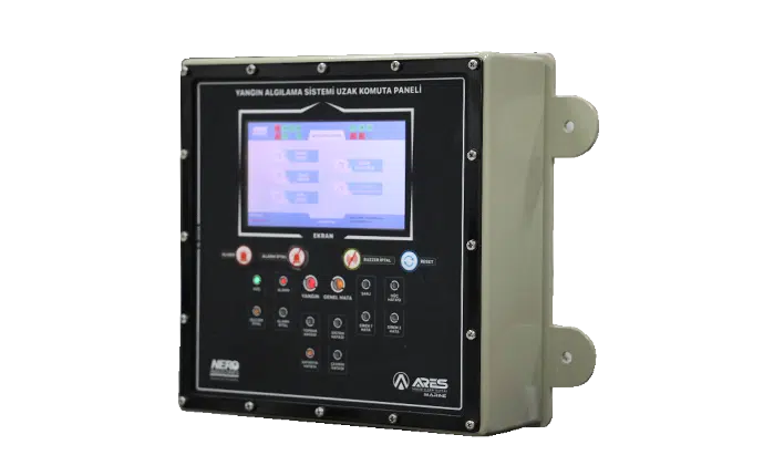Yangın algılama sistemi uzak komuta paneli Fire detection system remote command panel 2 Nero Savunma Sanayi Yangin sondurma sistemleri Ares İnfilak Bastırma Sistemleri