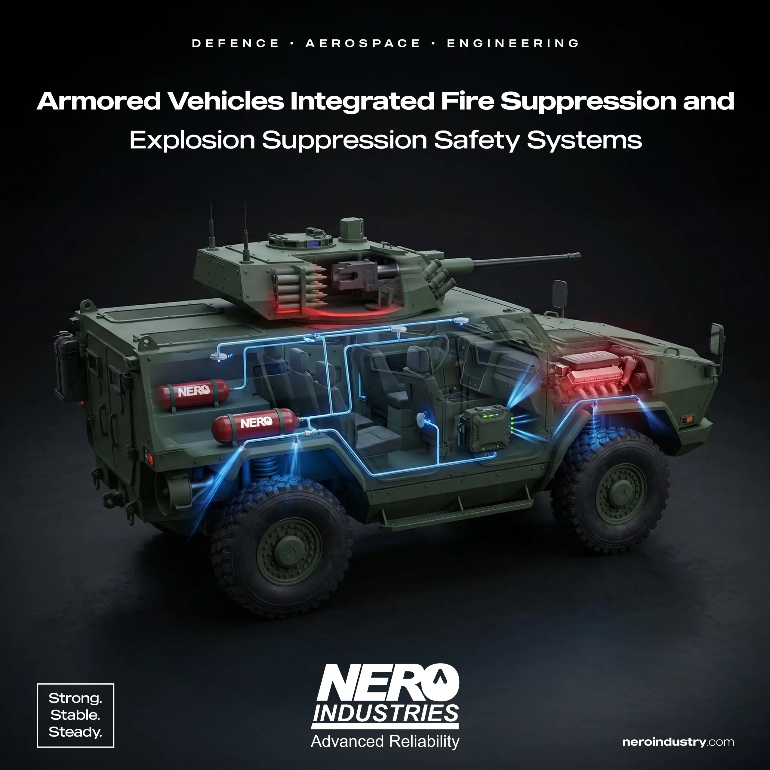 How Is Fire and Explosion Safety Ensured in Armored Vehicles